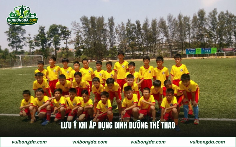 Lưu ý khi áp dụng dinh dưỡng thể thao
