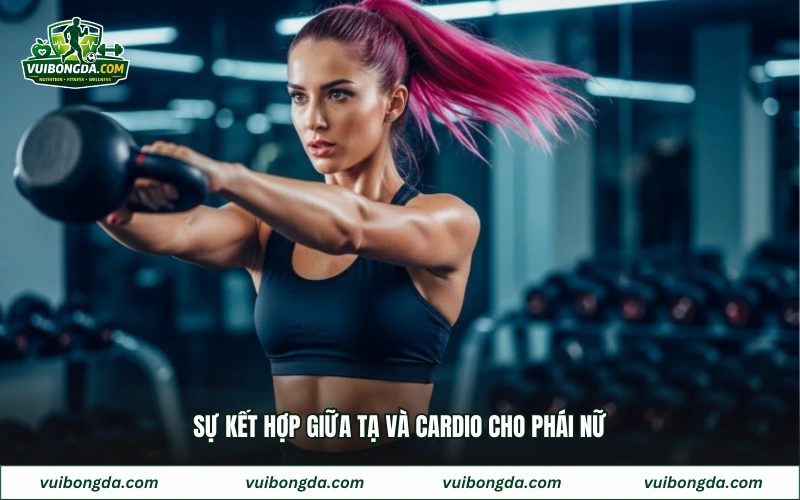 Sự kết hợp giữa tạ và cardio cho phái nữ